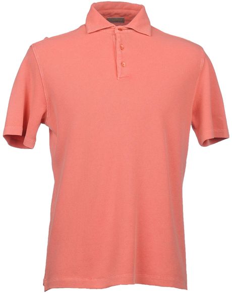 Cruciani Polo Shirt in Pink for Men (Salmon pink) | Lyst