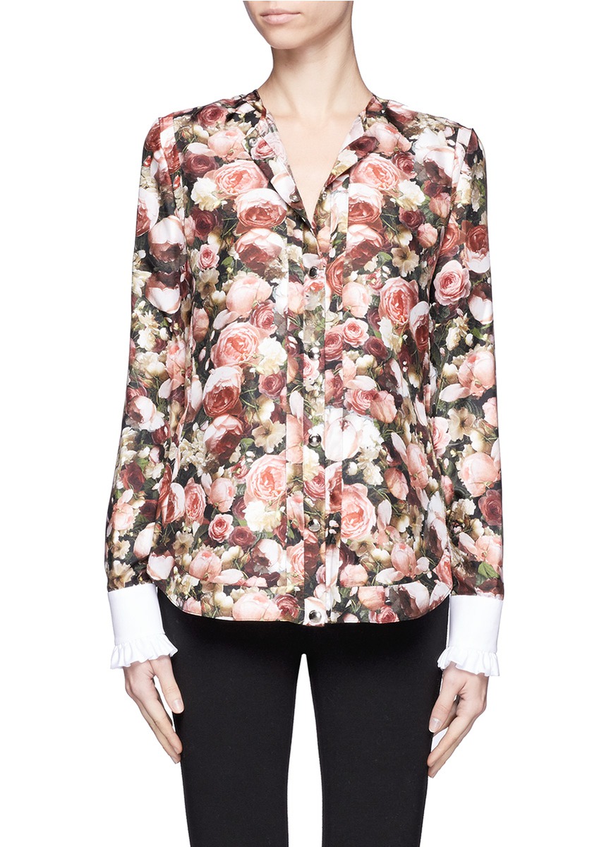 givenchy silk shirt