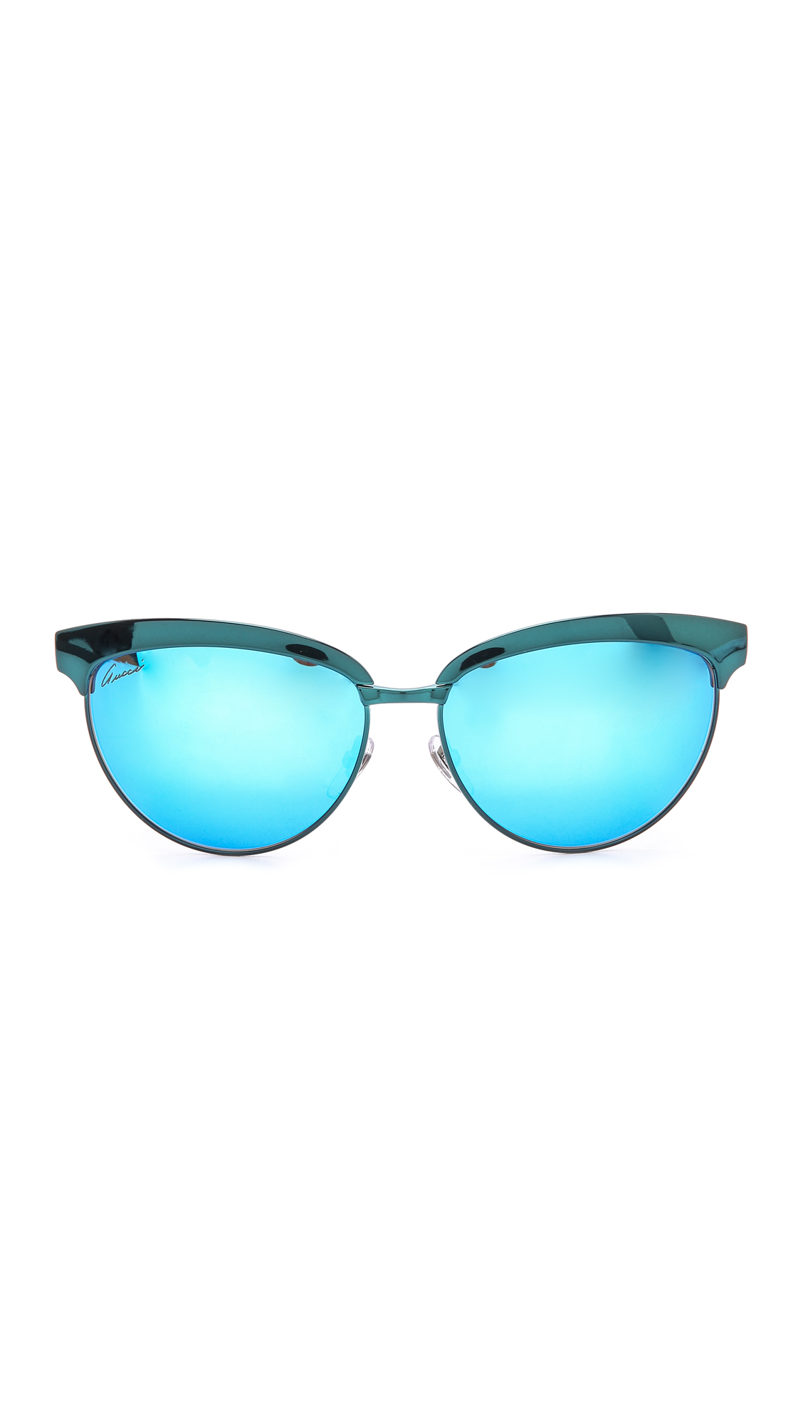Gucci Cat Eye Sunglasses In Blue Lyst