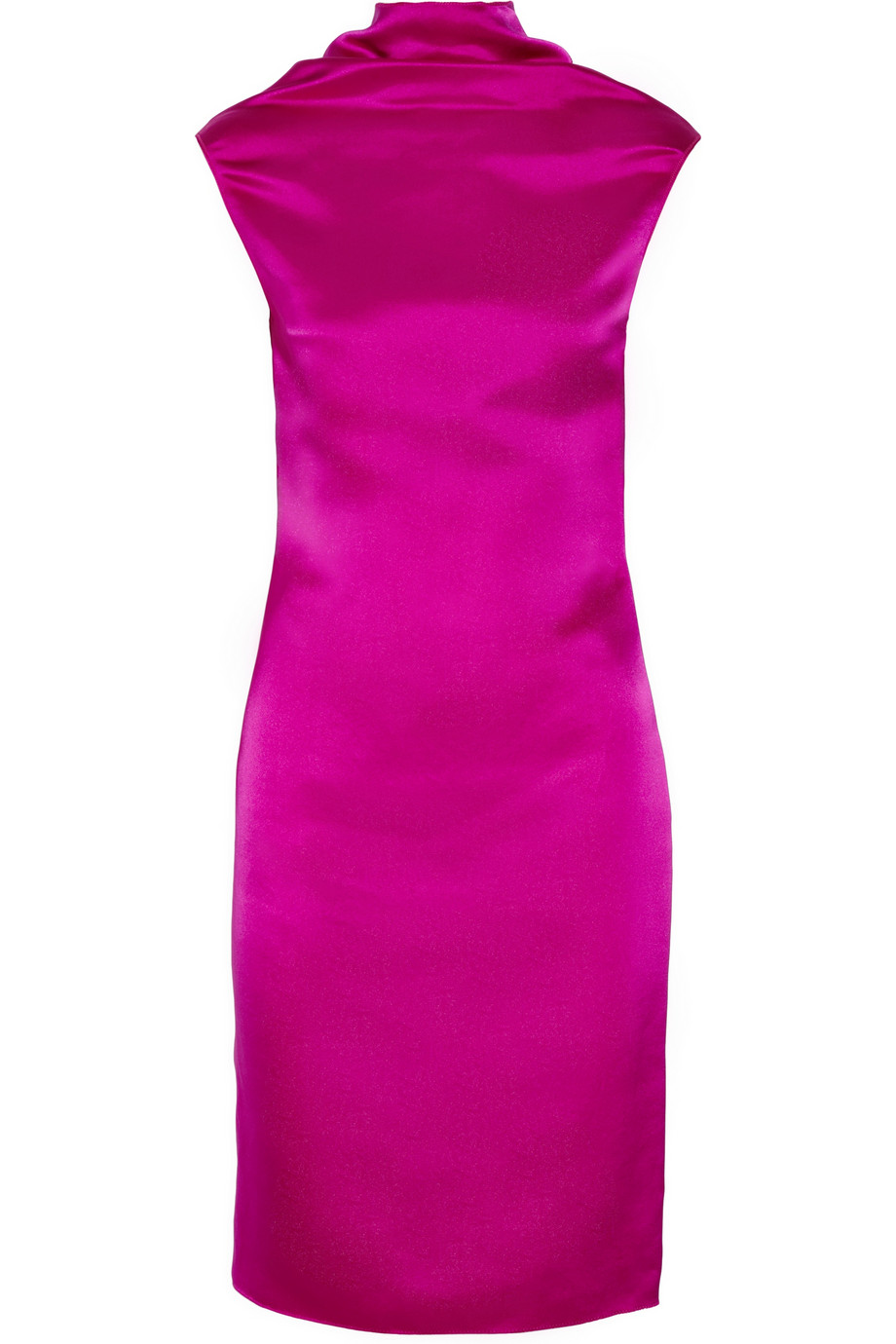 Lyst - Lanvin Washed Duchess Silk Satin Dress in Purple