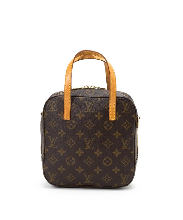 Lyst - Louis Vuitton Brown Monogram Canvas Spontini Top Handle Bag in Brown
