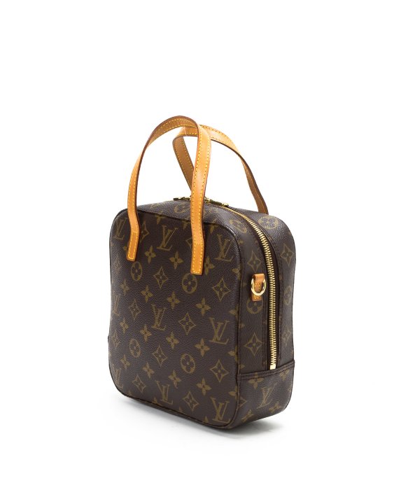 Lyst - Louis Vuitton Brown Monogram Canvas Spontini Top Handle Bag in Brown