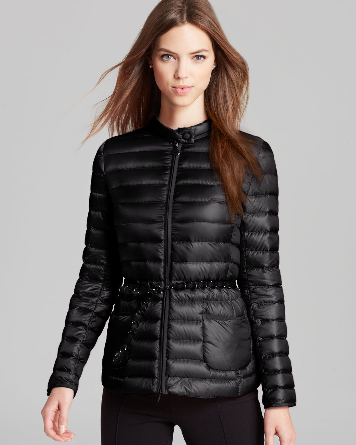 Lyst - Moncler Dalila Lightweight Down Jacket in Black
