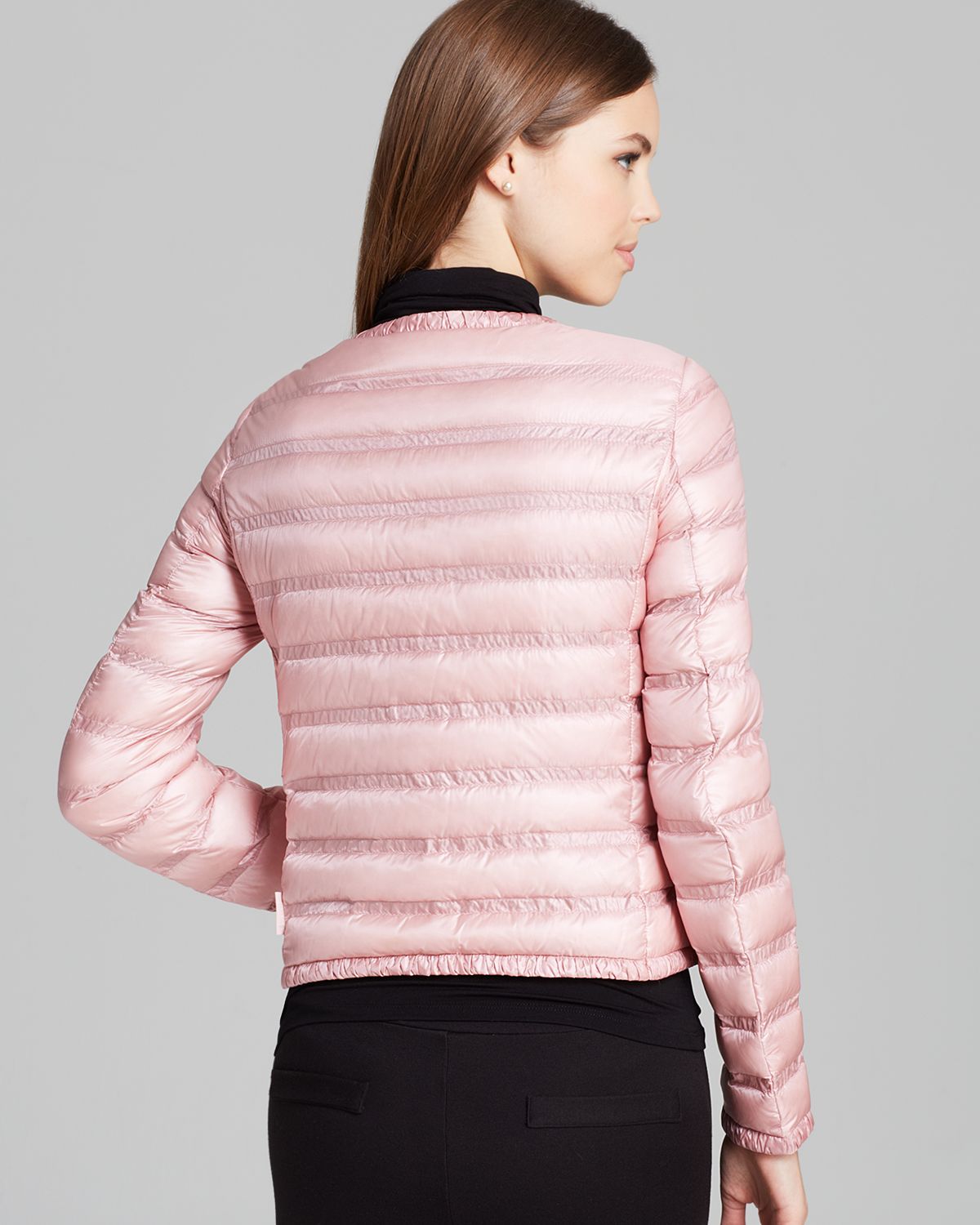 Lyst - Moncler Lissy Lightweight Down Jacket in Pink