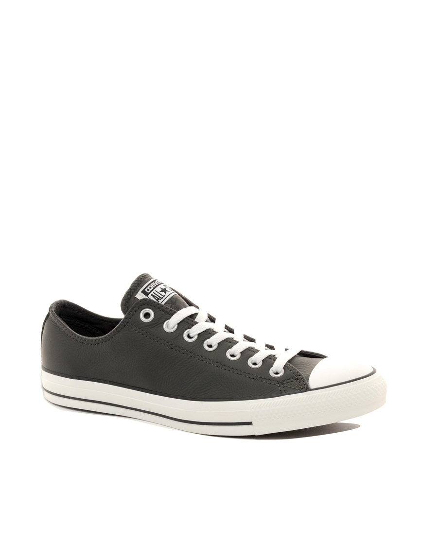 Pringle Of Scotland Converse All Star Leather Ox Plimsolls in Gray for ...