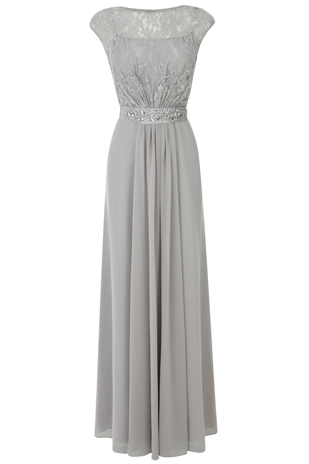 Coast Lori Lee Lace Maxi Dress in Gray (Greys) | Lyst