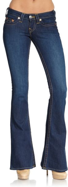 True Religion Carrie Classic Flared Jeans in Blue (LONESTAR) | Lyst