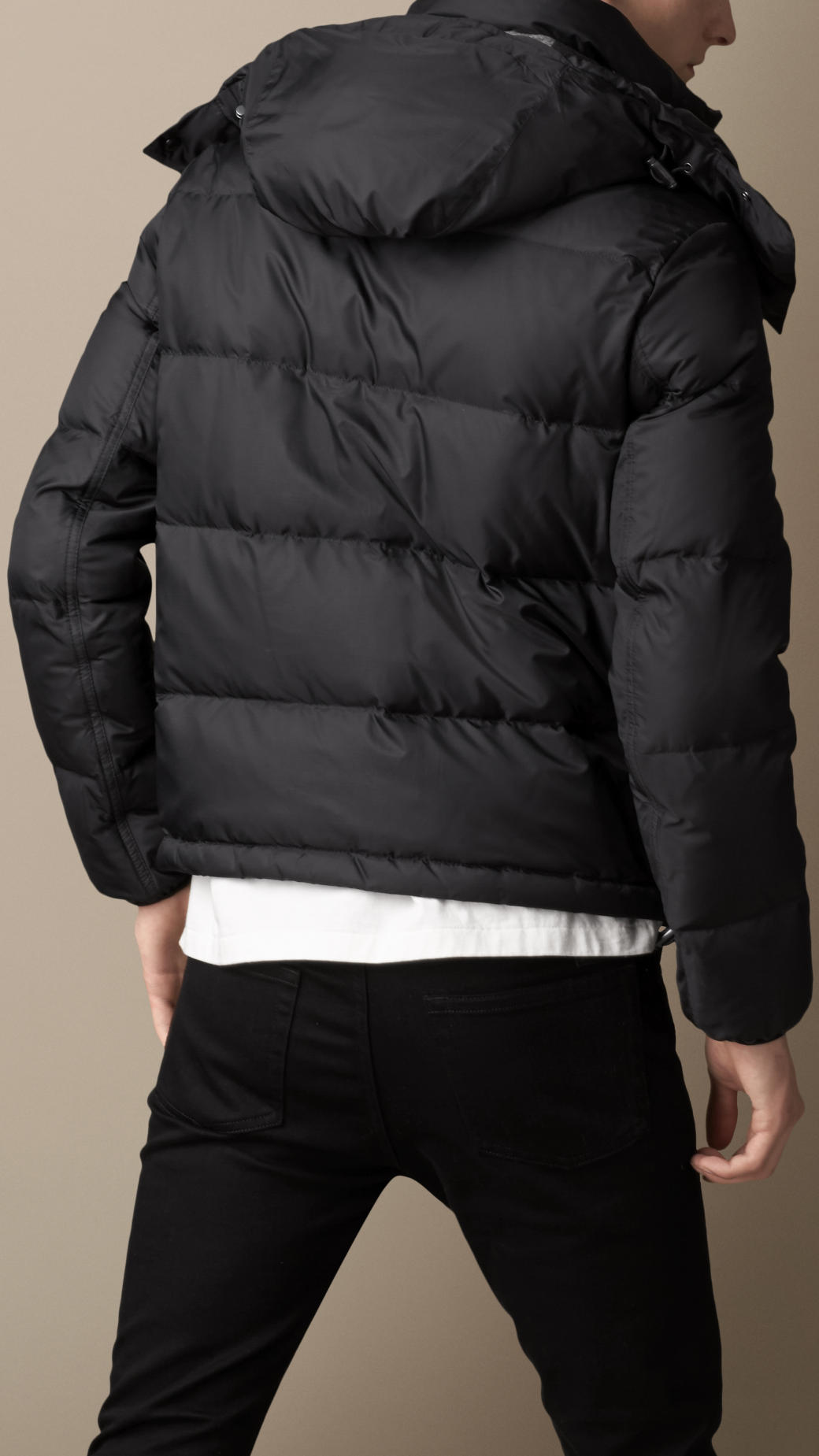 Lyst Burberry Downfilled Hooded Puffer Jacket In Black For Men Gallery