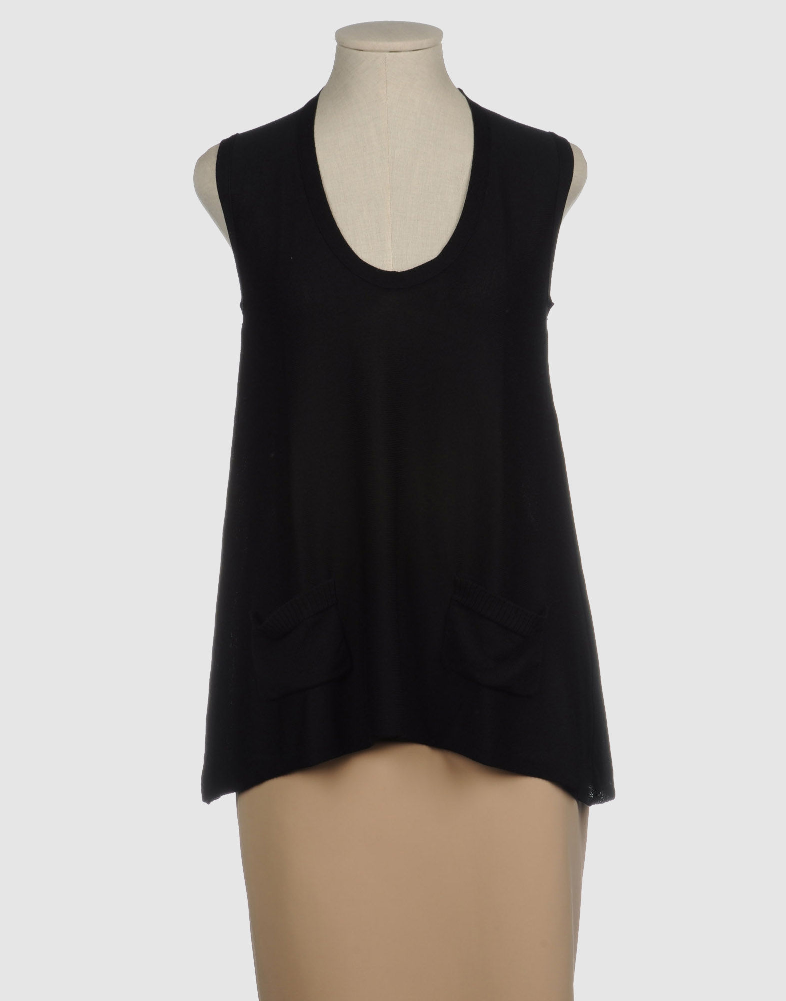 Laltramoda Sleeveless Jumper in Black | Lyst