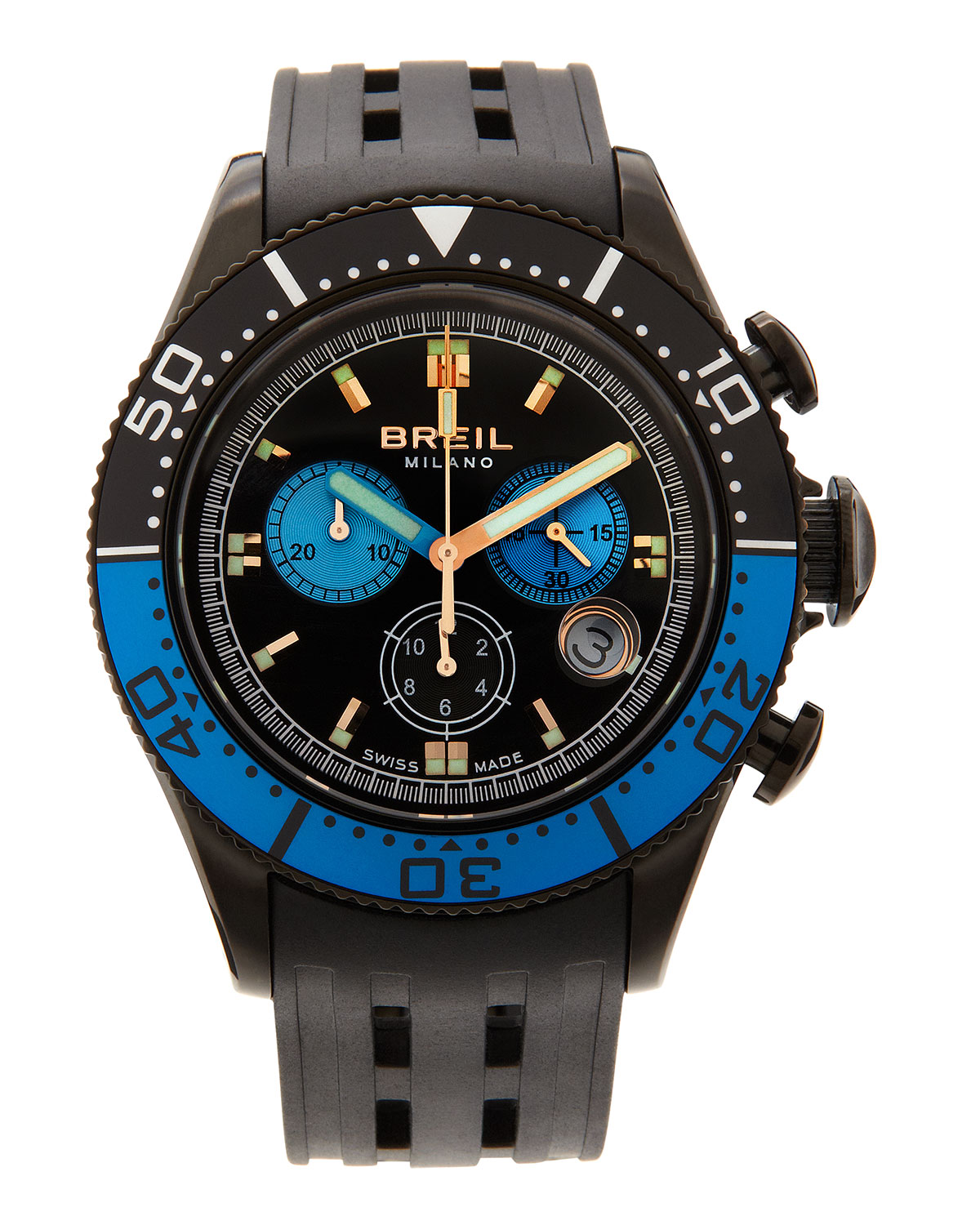 Breil Manta Chronograph Watch in Black | Lyst