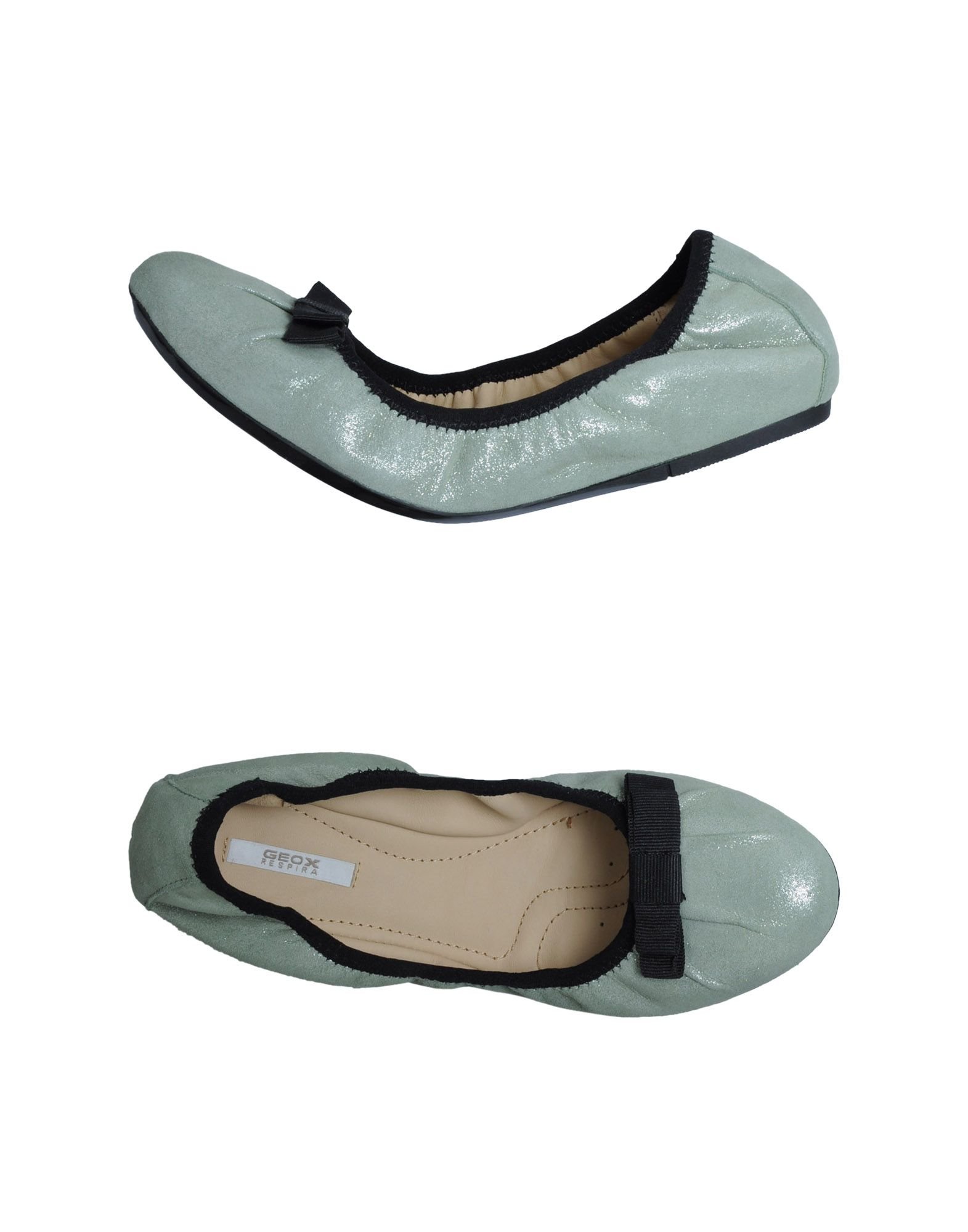 Geox Ballet Flats in Gray (light grey) | Lyst