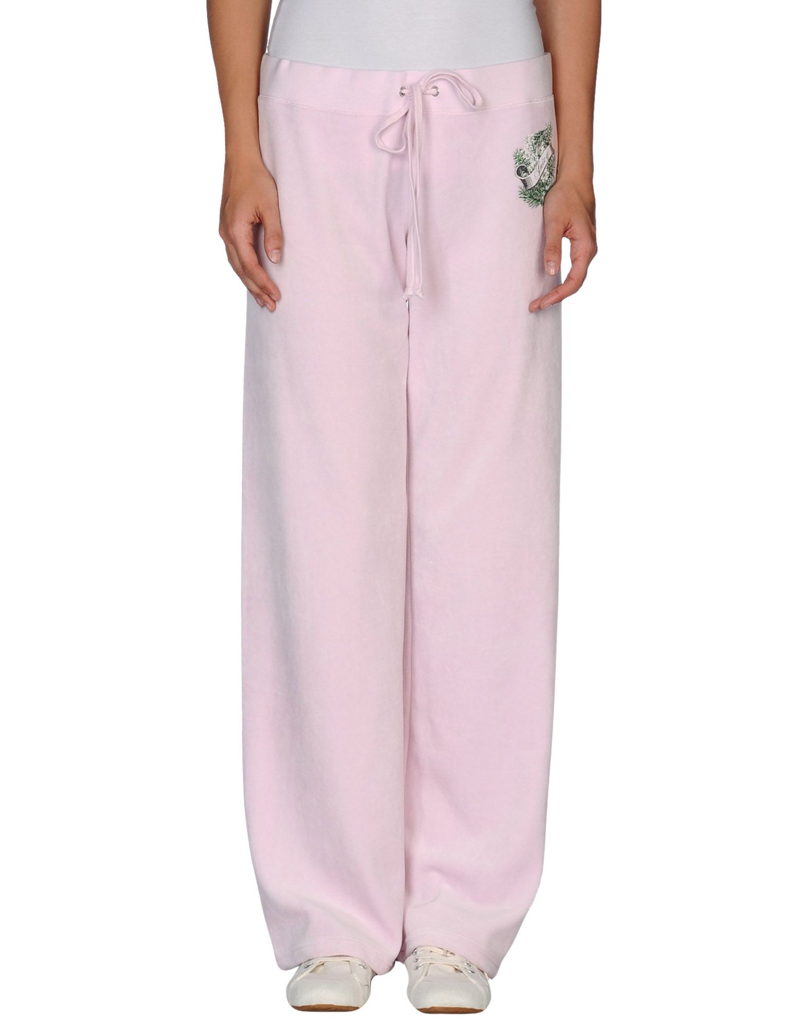 pink and white sweatpants