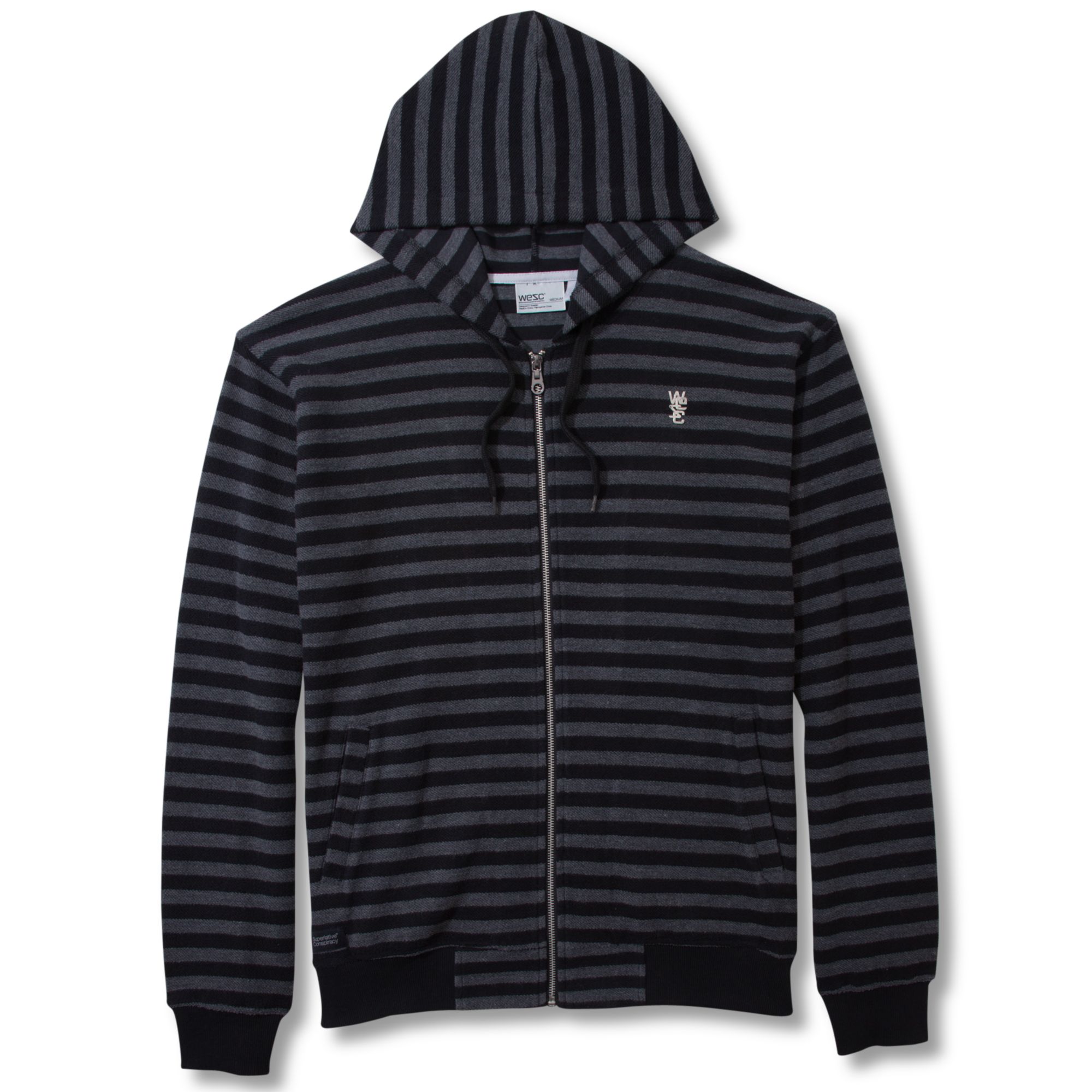 striped zip up hoodie mens