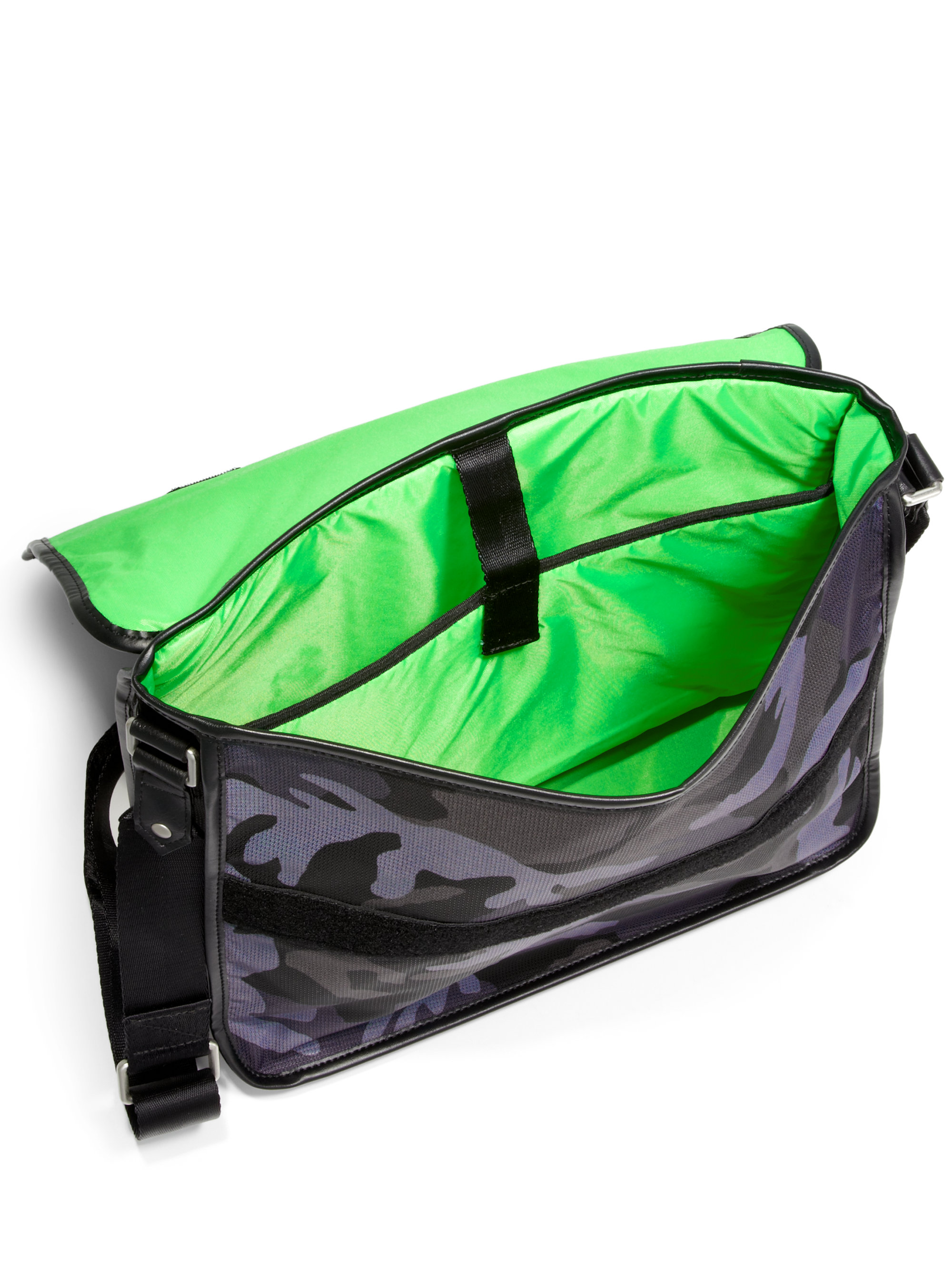 DIESEL Camo Messenger Bag in Black for Men Lyst