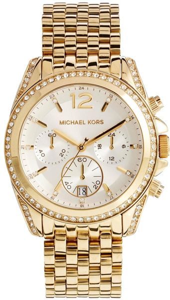 Michael Kors Pressley Gold Watch in Gold for Men