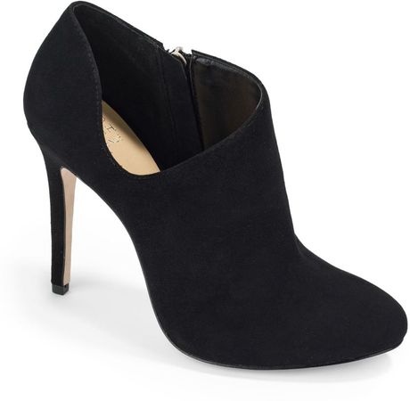 Saks Fifth Avenue Black Label Brinda Cutout Suede Ankle Boots in Black ...