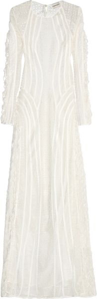 Zimmermann Good Love Crocheted Lace Maxi Dress in White | Lyst
