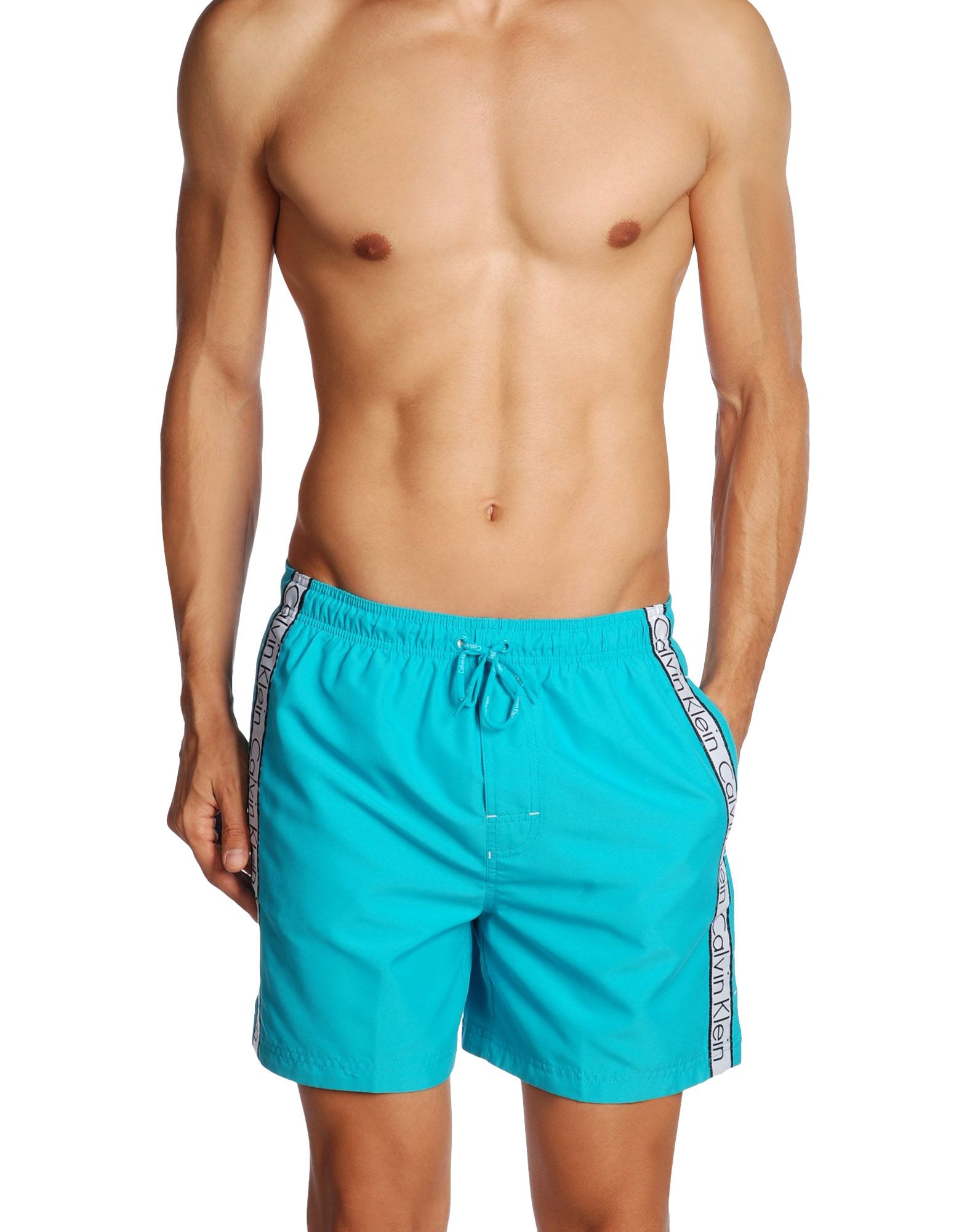 Calvin klein Swimming Trunks in Blue for Men (Turquoise) Lyst