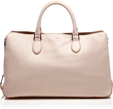 Rochas Leather Tote Bag in Pink (Pastel Pink) | Lyst