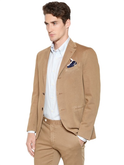 Lyst - Boglioli Cotton Piqué Suit in Natural for Men