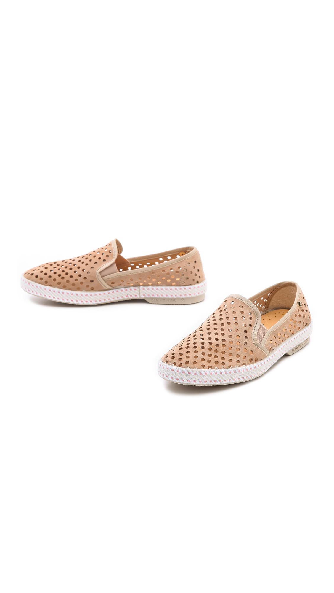 Lyst - Rivieras Sultan Slip On Perforated Sneakers in Natural