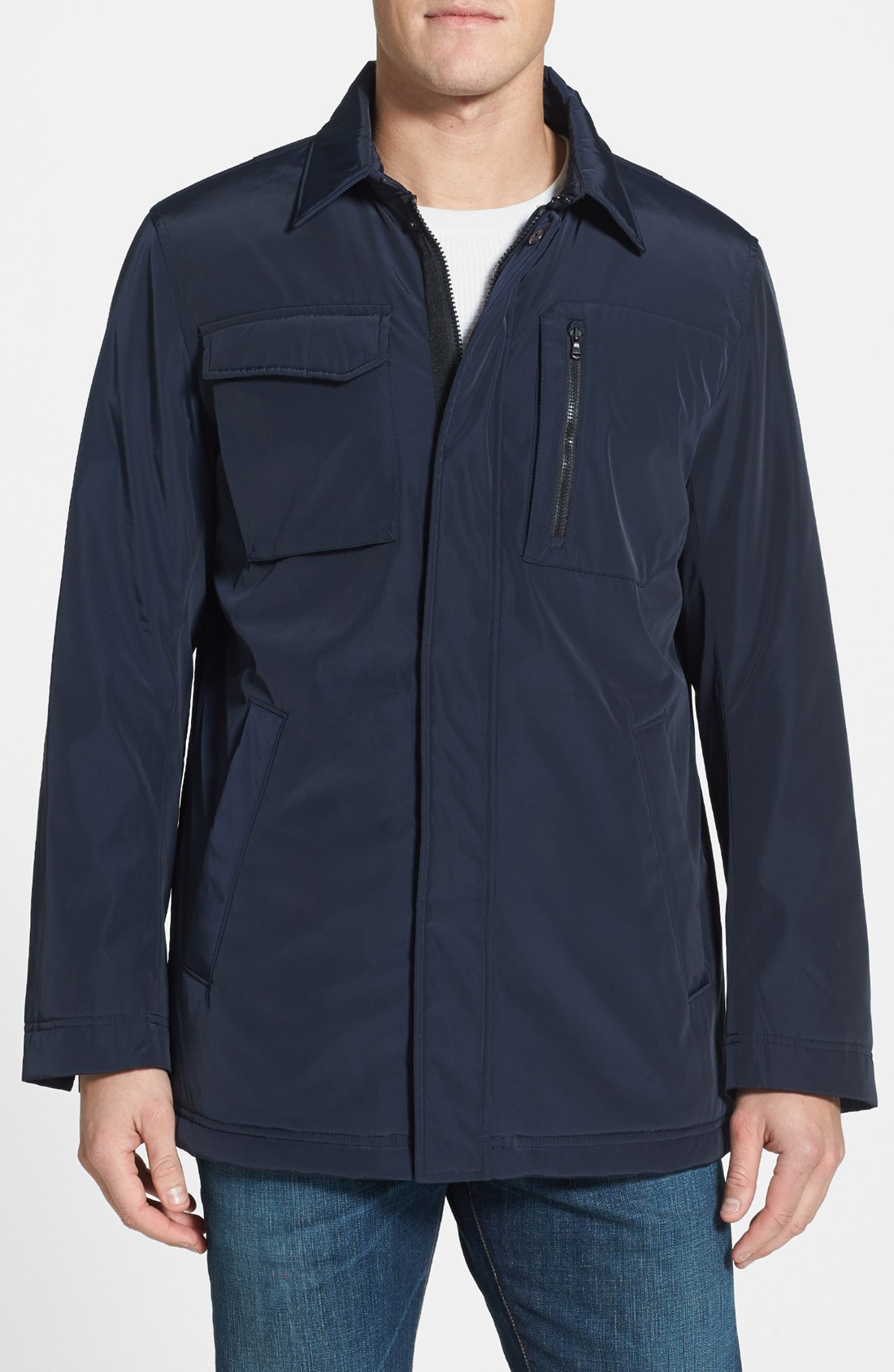 Victorinox Commander Fleece Lined Jacket in Blue for Men (Navy) | Lyst