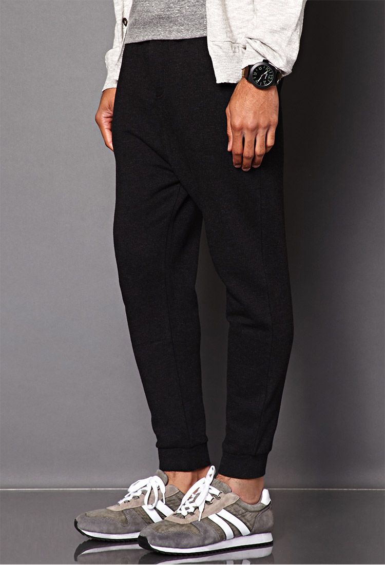 drop crotch sweatpants mens