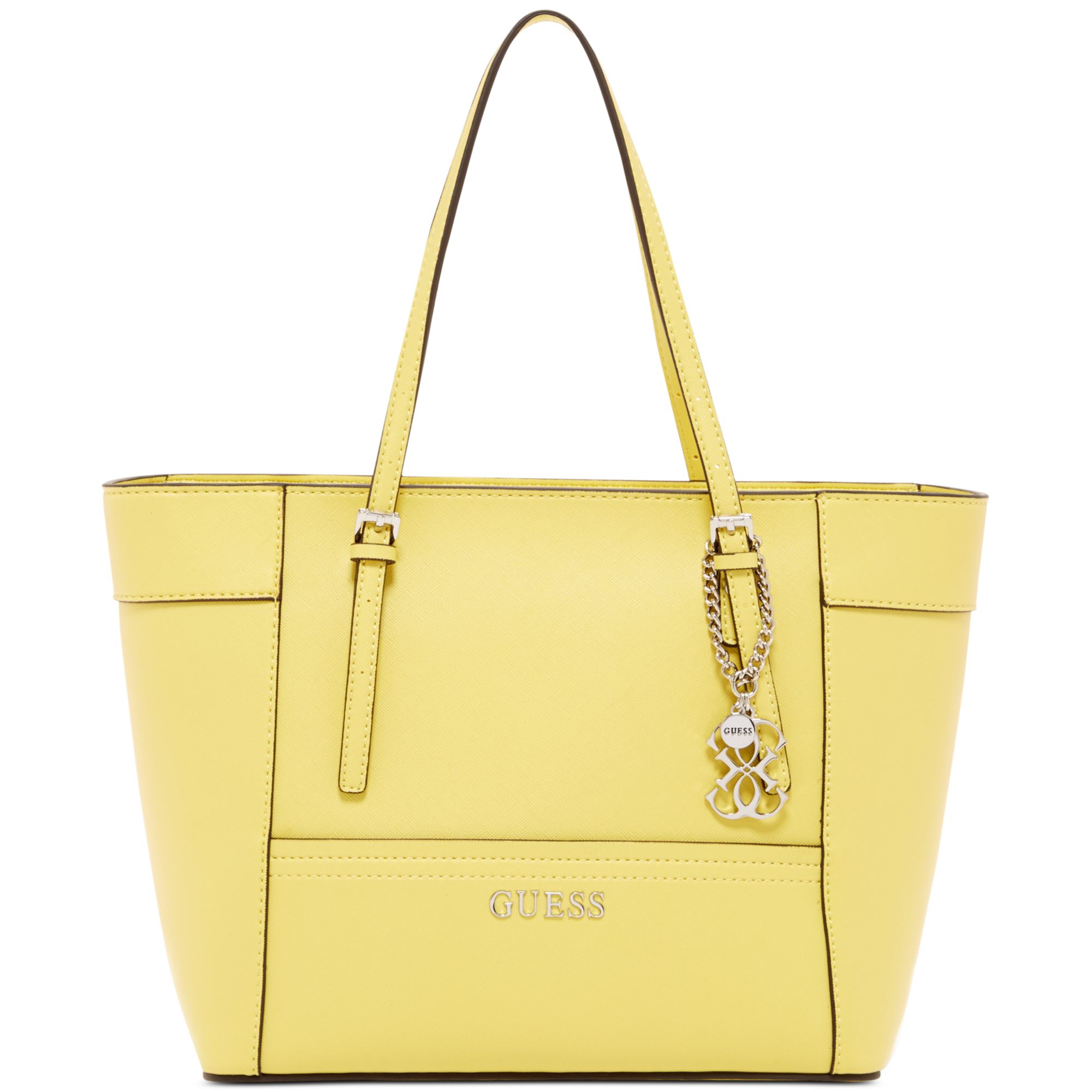 Lyst - Guess Delaney Small Classic Tote in Yellow