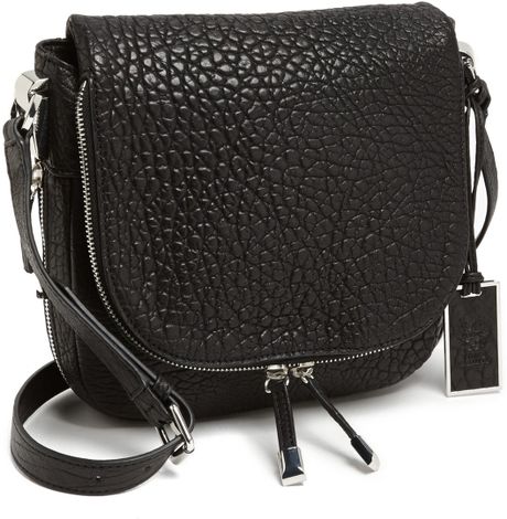 Vince Camuto Riley Leather Crossbody Bag in Black (Nero) | Lyst