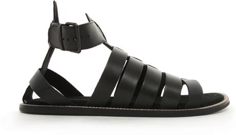 Asos Gladiator Sandals in Black for Men | Lyst