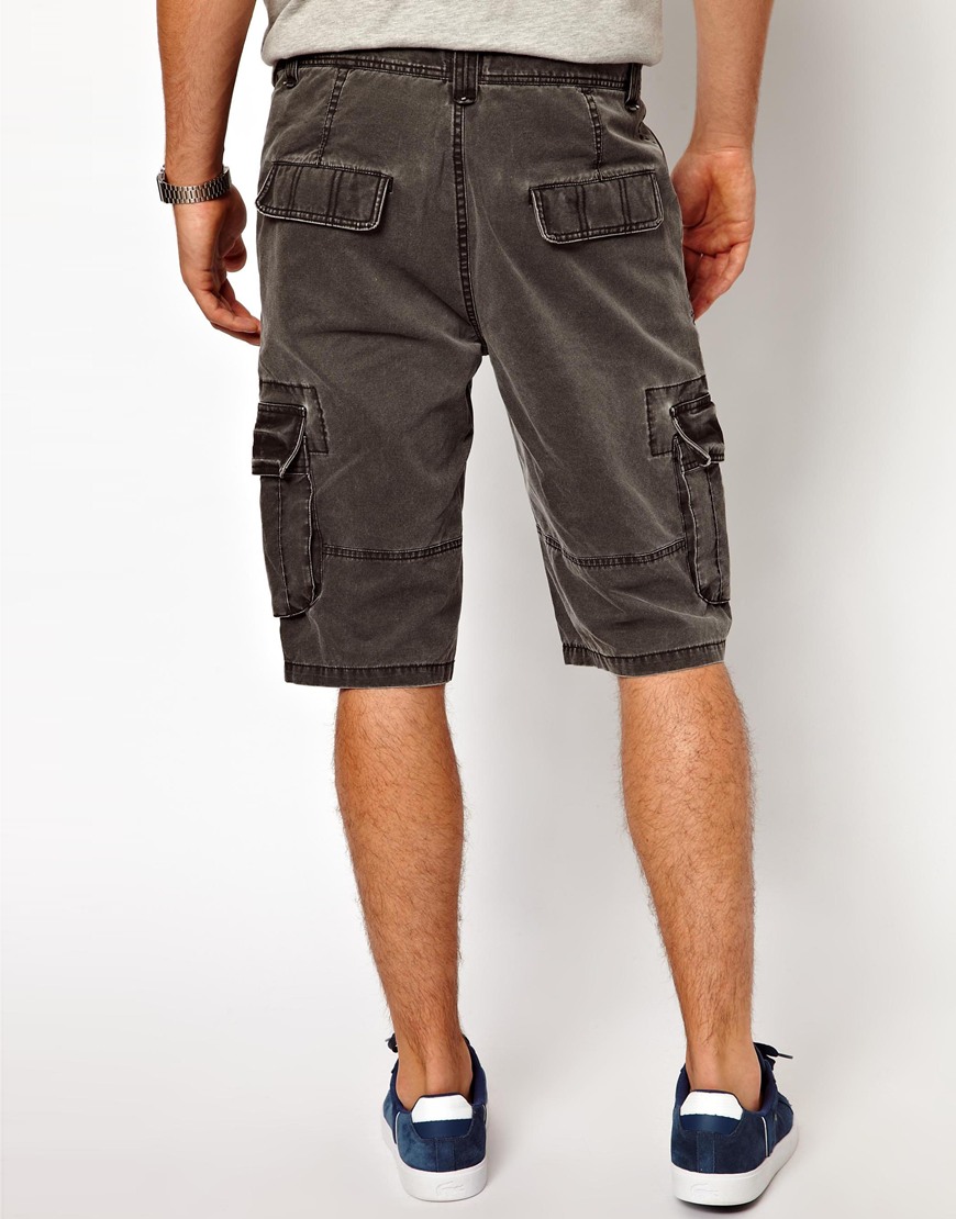 Lyst - Asos Cargo Shorts in Gray for Men