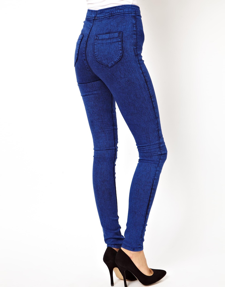 blue jeggings womens