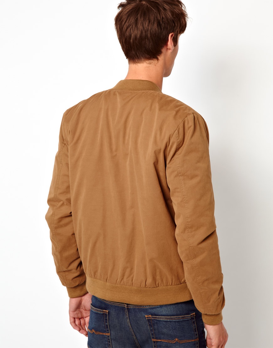 Lyst Asos iBomberi iJacketi in Brown for Men