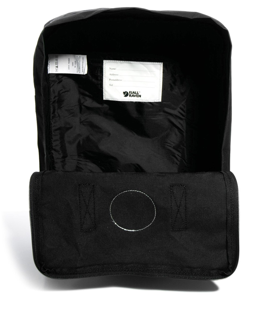 Lyst - Fjallraven Kanken Mini Backpack in Black