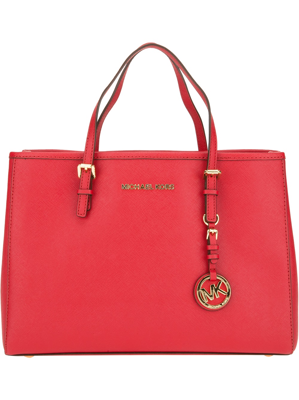 Lyst - Michael Michael Kors Jet Set Travel Tote in Red