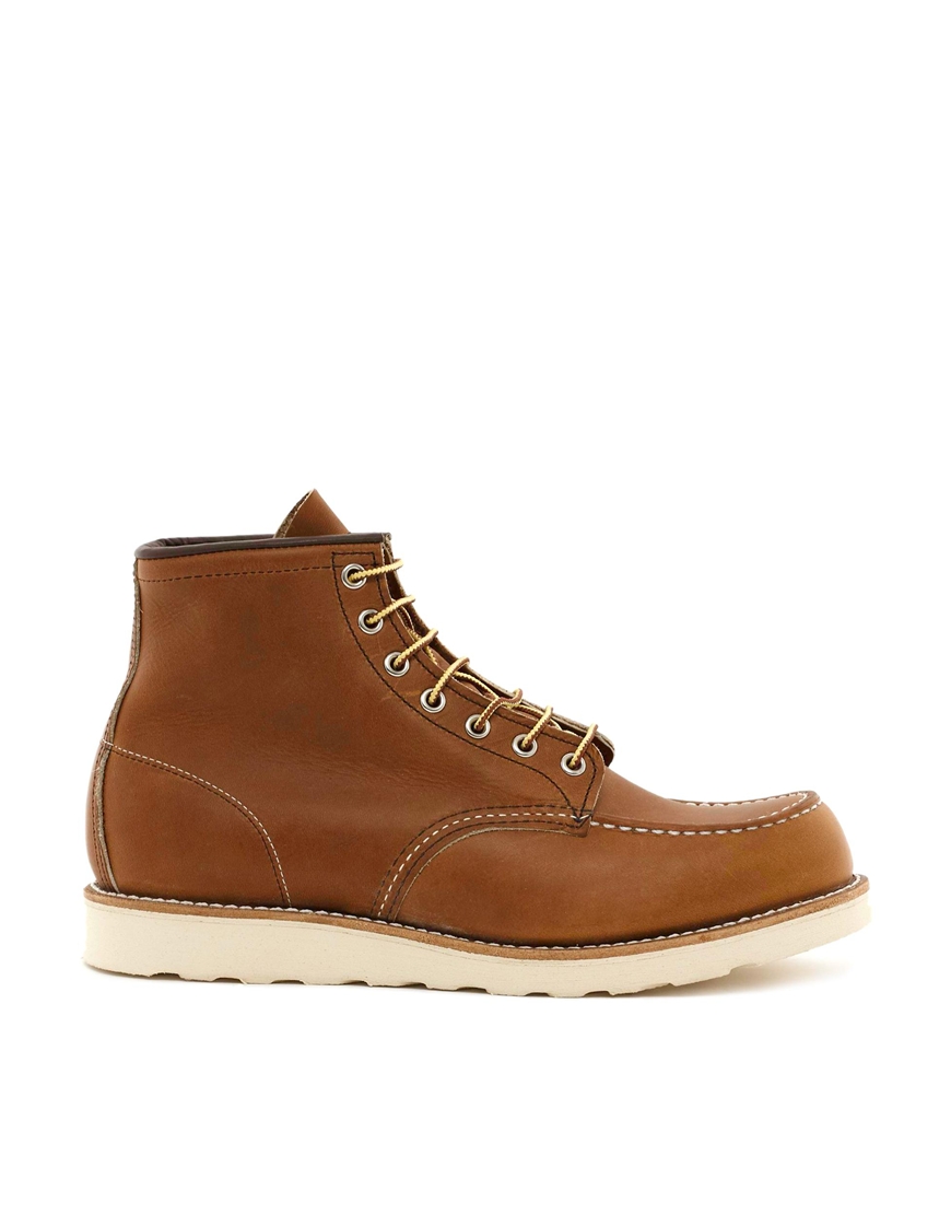 Red wing Leather Rubber-Soled Boots in Brown for Men | Lyst