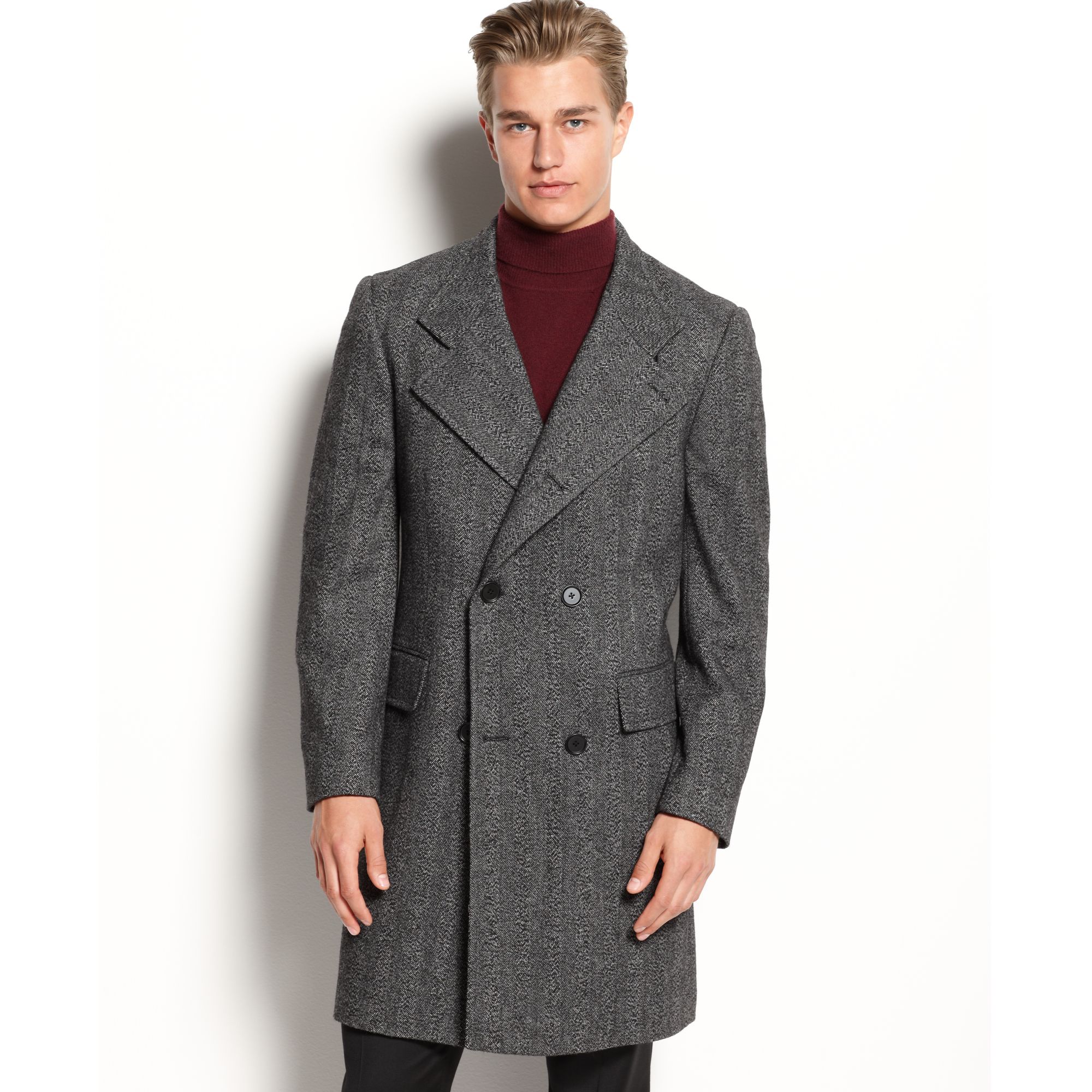 Низкое мужское пальто. Wool Blend Coat пальто мужское\. Wool and Cashmere пальто мужское. Пальто 'Herringbone. Пальто шерстяное Кромби.