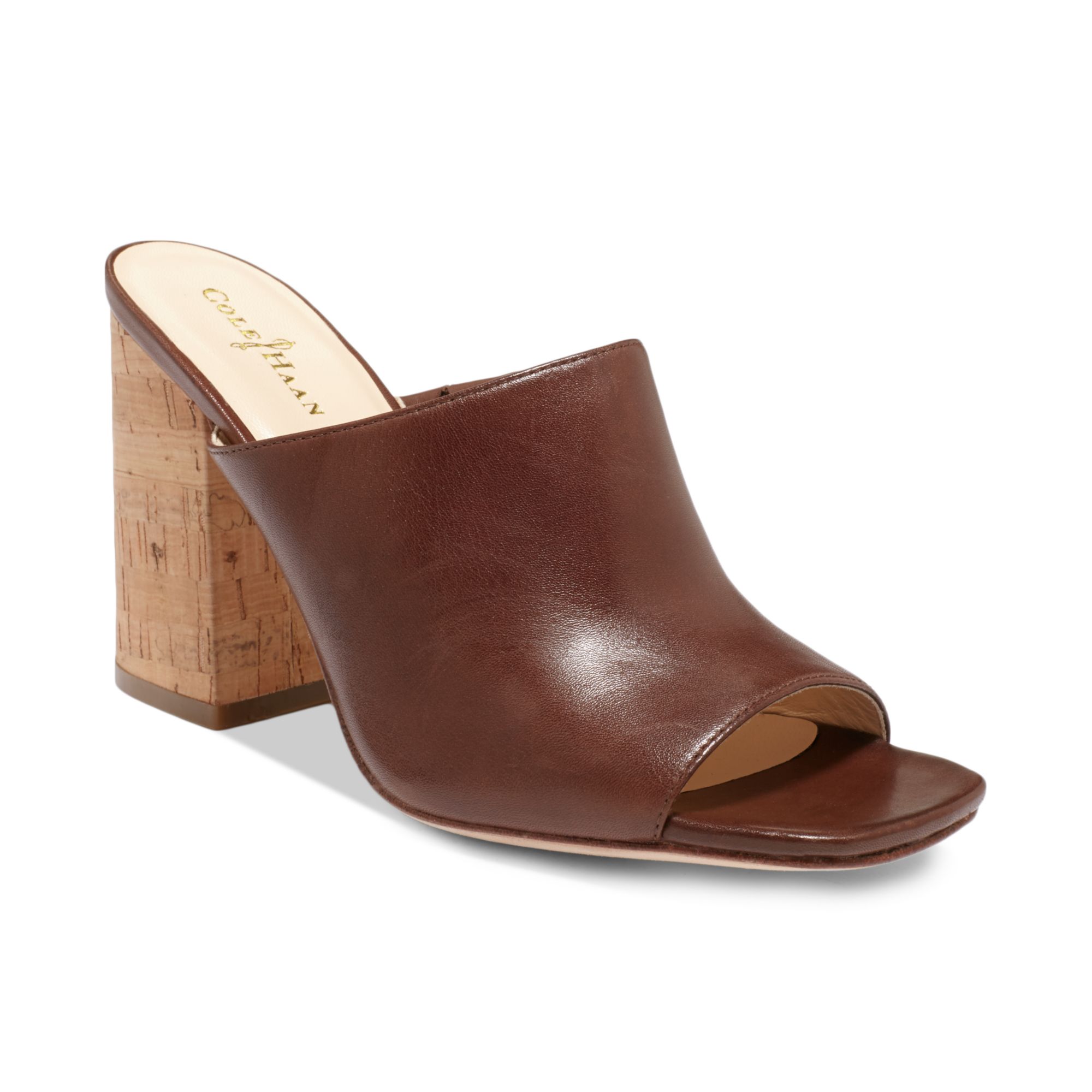Cole Haan Womens Luci Slide On Sandals in Brown (Chestnut) | Lyst