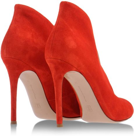 Gianvito Rossi Shoe Boots in Red | Lyst