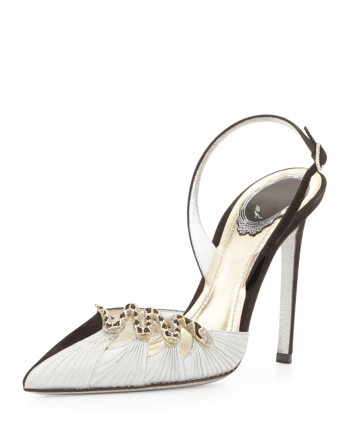 bicolor slingback