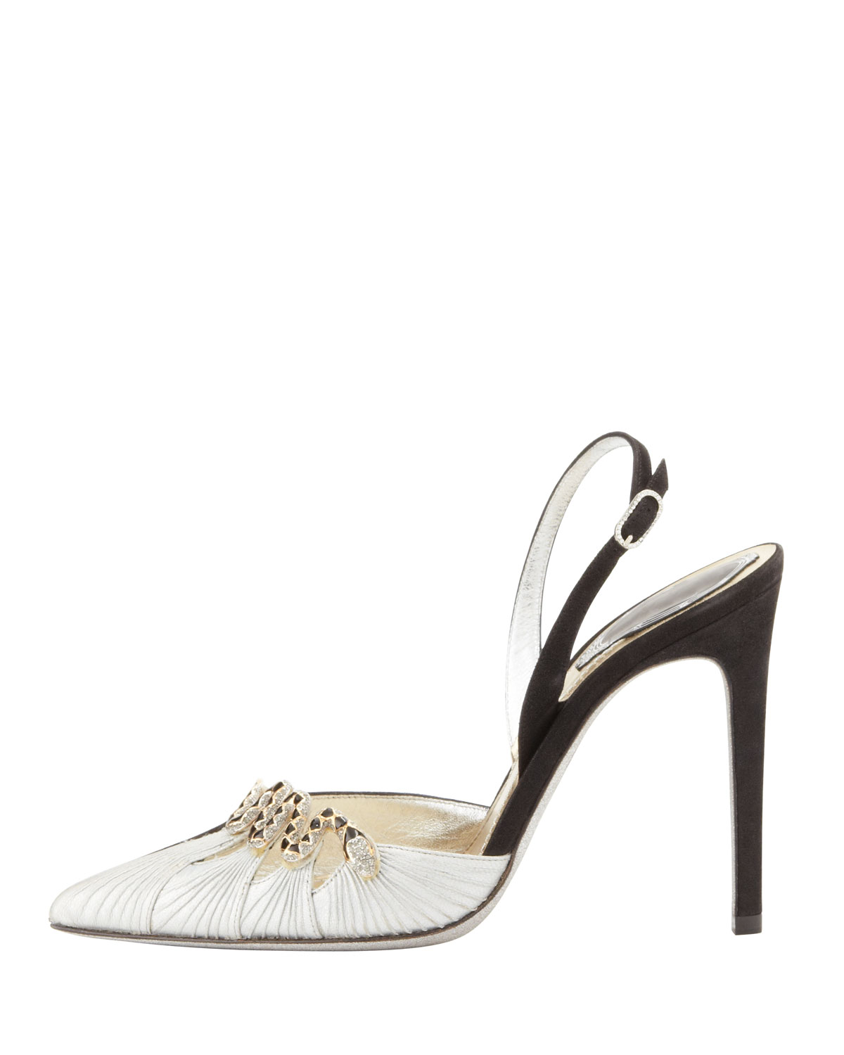 bicolor slingback