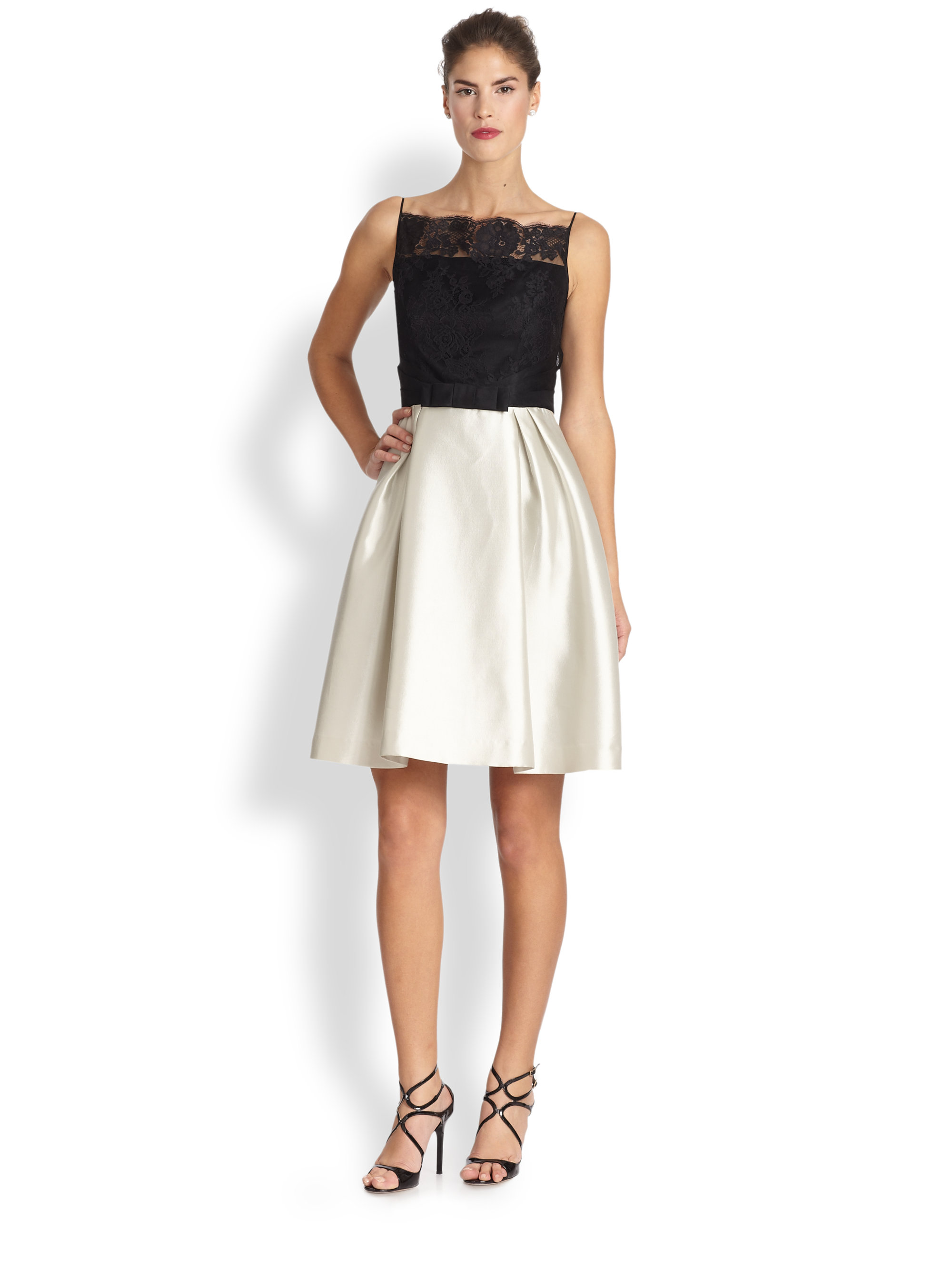 black silk cocktail dresses