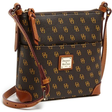 Dooney & Bourke Women'S 'Letter Carrier' Logo Print Leather Crossbody ...