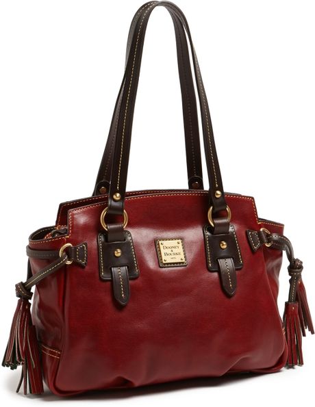 Dooney & Bourke Winged Small Leather Handbag in Brown (Rouge) | Lyst