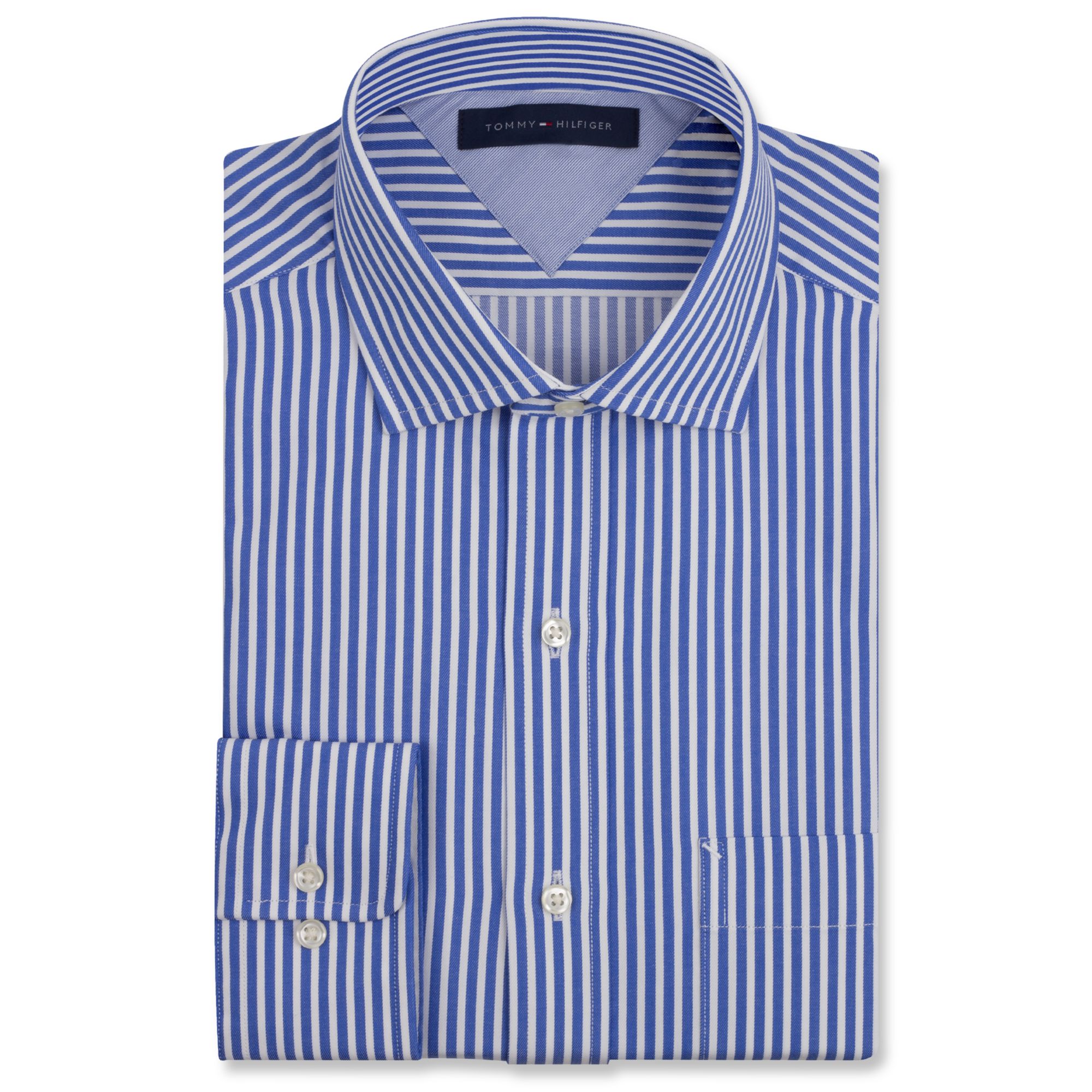 Tommy hilfiger Big and Tall Bengal Stripe Dress Shirt in Blue for Men ...
