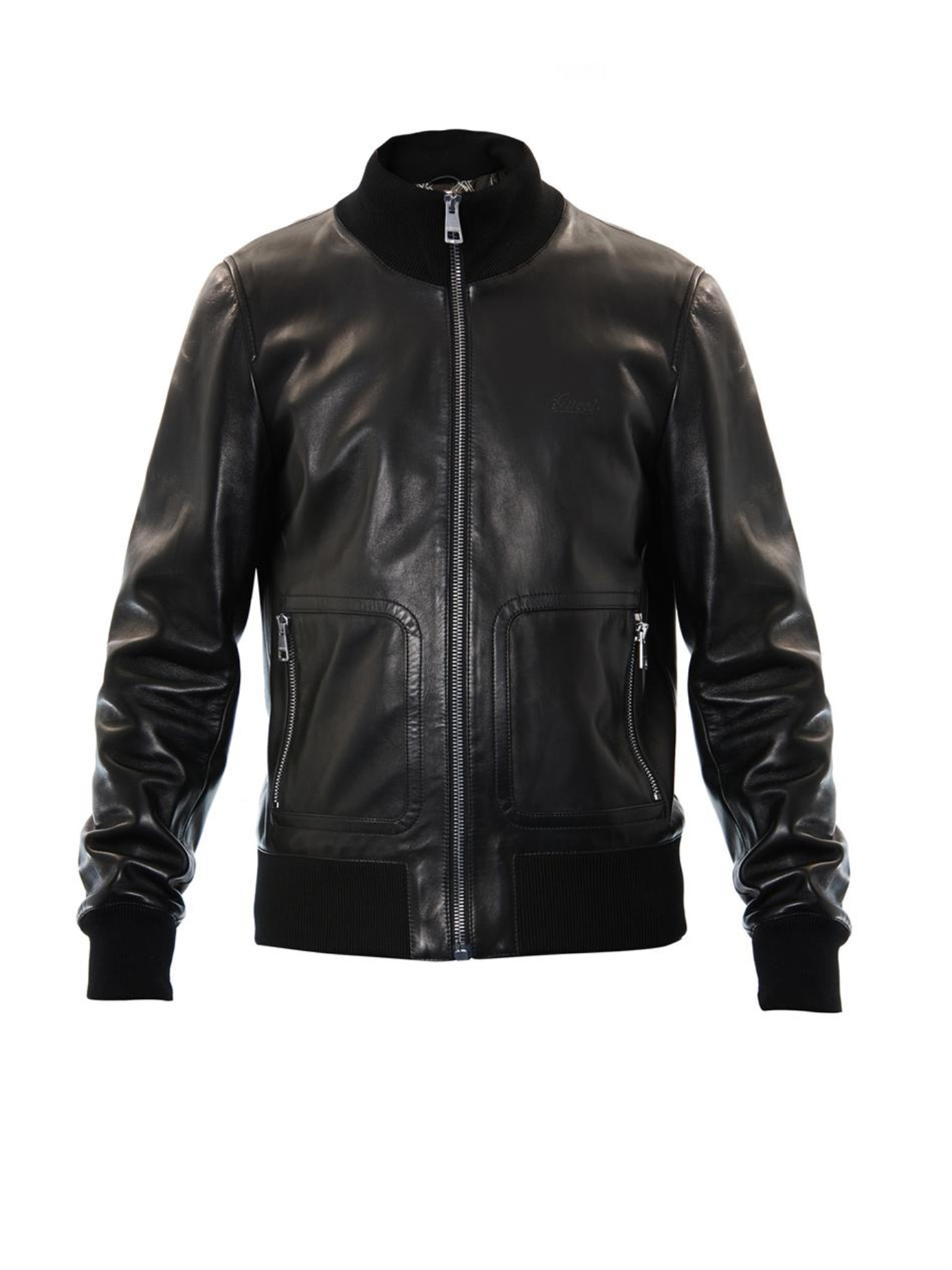 Gucci Leather Er Jacket In Black For Men Lyst Gallery