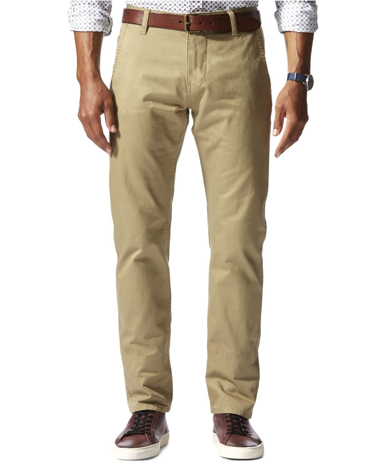Dockers Slim-fit Alpha Khaki Pants in Khaki for Men (British Khaki) | Lyst