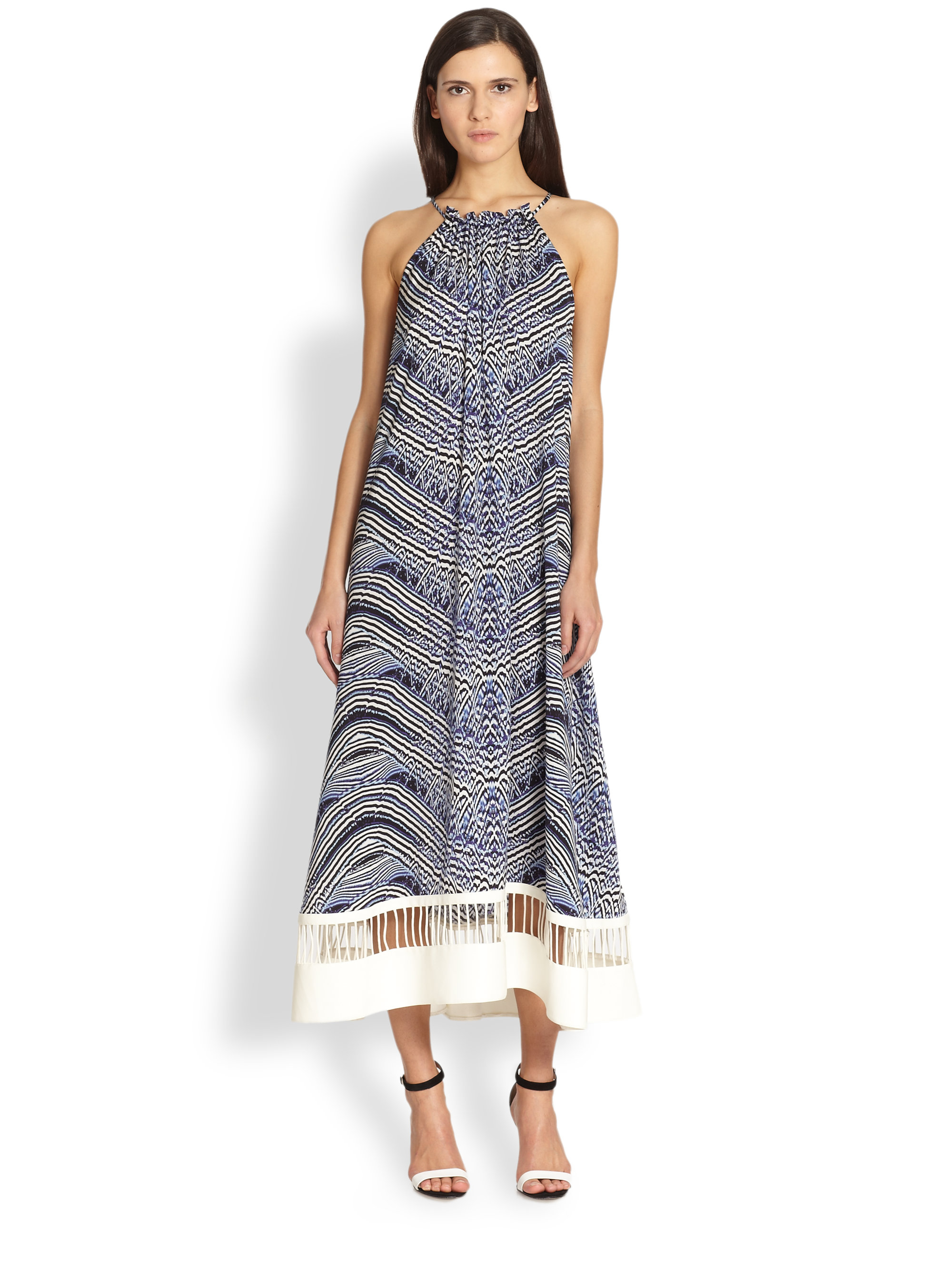 Lyst - Sachin & Babi Verbana Shiboriprint Dress in Blue