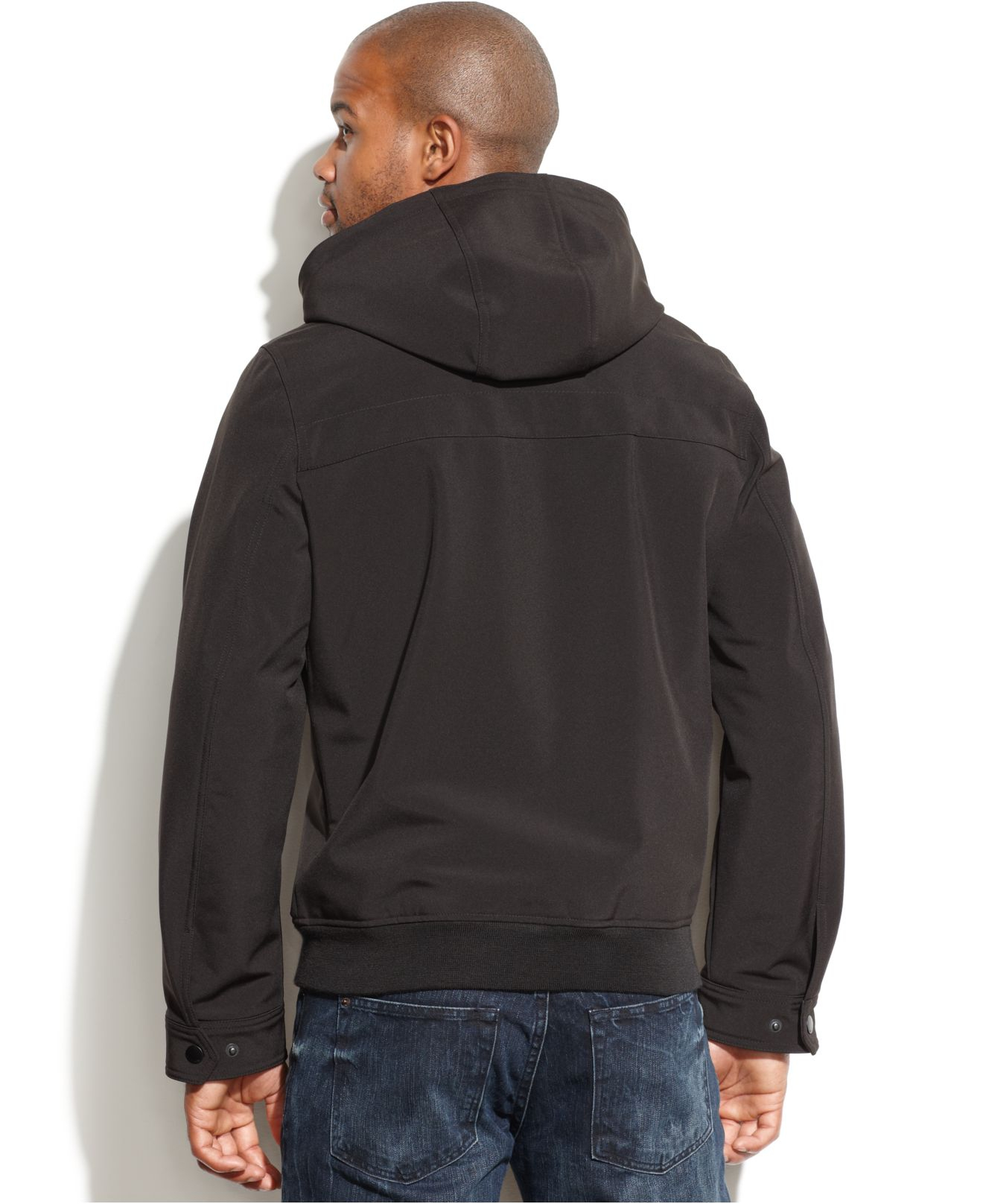 Lyst Tommy Hilfiger Hooded Softshell Jacket in Black for Men