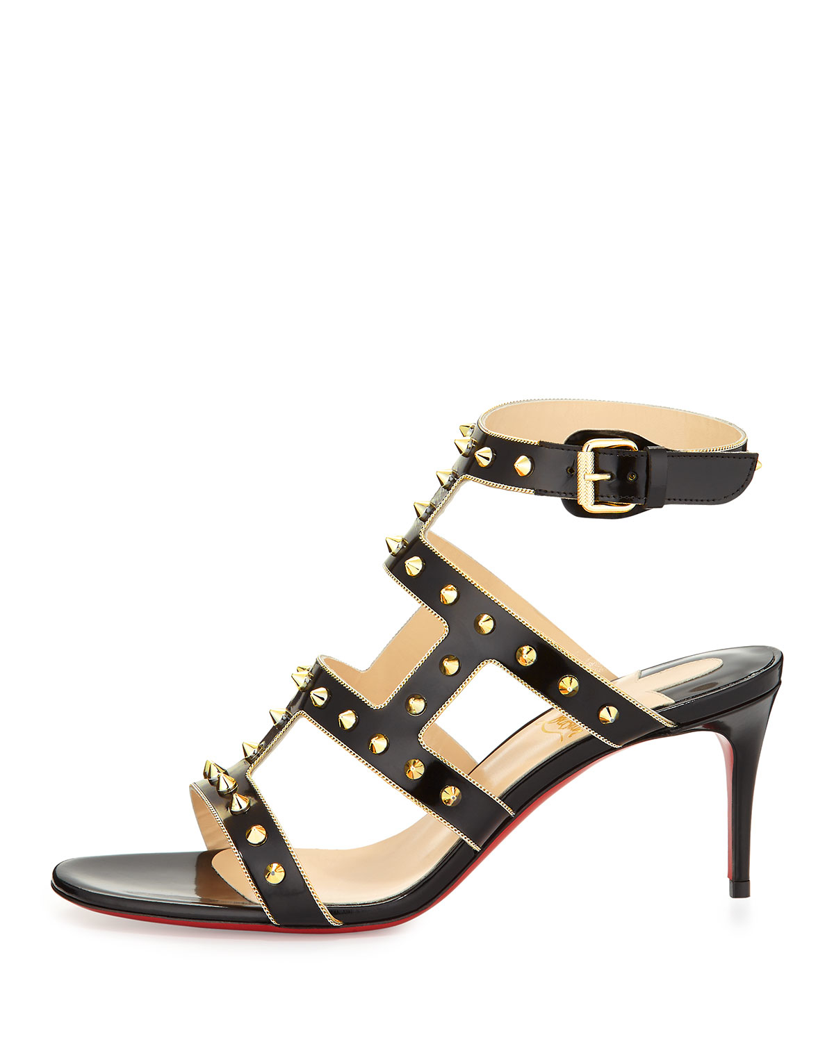 studded flat pumps